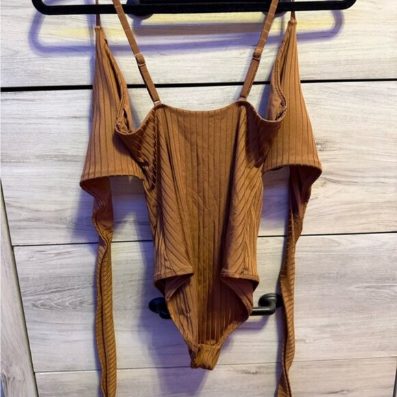 Aerie brown  One Piece Bodysuit - Picture 3 of 5